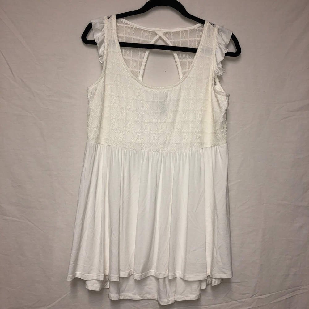 Torrid Lace Babydoll Blouse (size 00)